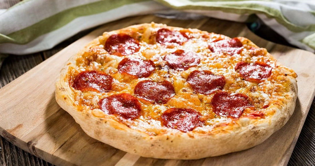 Pizza casera en sartén